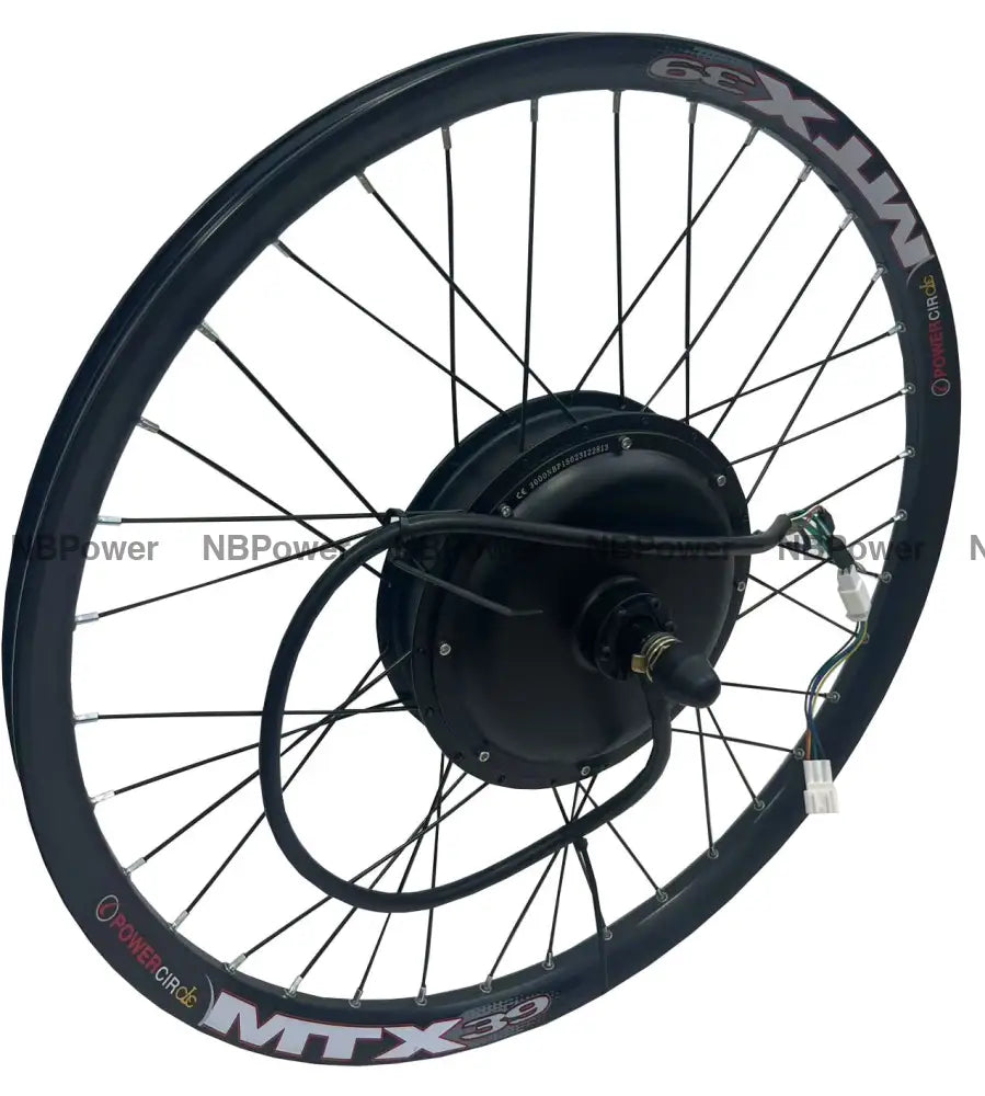 150mm dropout Rear 48-72V 3000W motorwheel with 7 speed freewheel,Bicycle MTX rim 3000W motorwheel with spokes