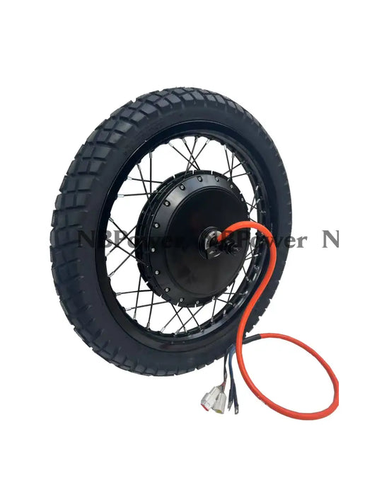 19*1.85 Black 3.5T/5T high speed QS 273 V3 150mm dropout QS 8000W motorwhweel with single freewheel and tire 5T street