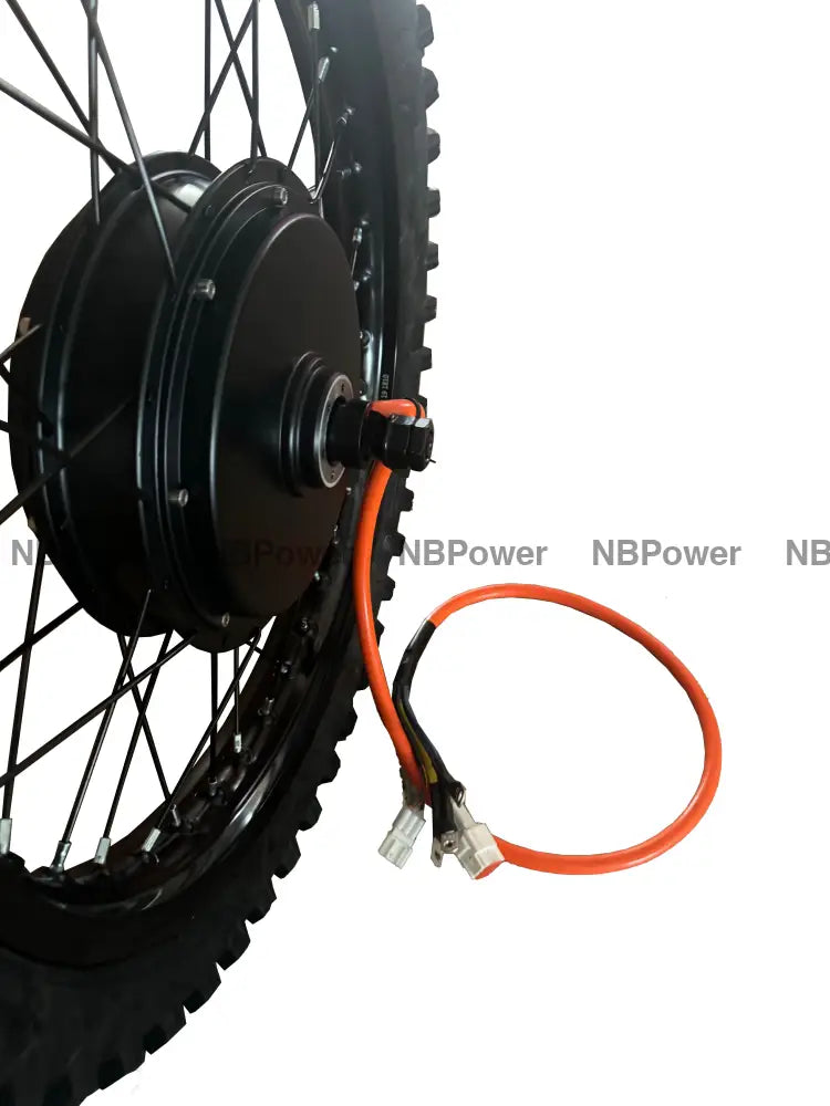 19*1.85 Black 3.5T /5T QS 205 V3 150mm dropout QS 5000W motorwhweel with single freewheel and street tire ; QS 205