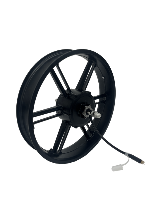 Rueda integrada con motor de cubo sin escobillas de 500 W, 36/48 V y 20 pulgadas para bicicleta fat bike/de nieve, con puntera de 170 mm y neumático de 20x4.0