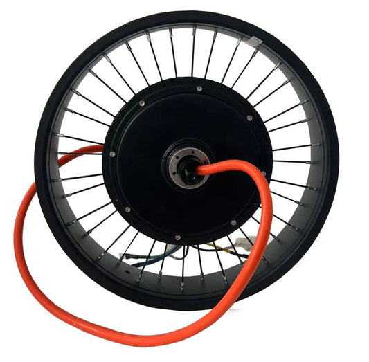 20*4.0/24*4.0/26*4.0 80mm/100mm Width Fat Rim Rear QS 5000W 150-155mm Dropout 72V Ebike kit +100A Sabvoton Controller+UKC1+P Color Dsiplay ,and All Waterproof Connector Parts Kit NBPower