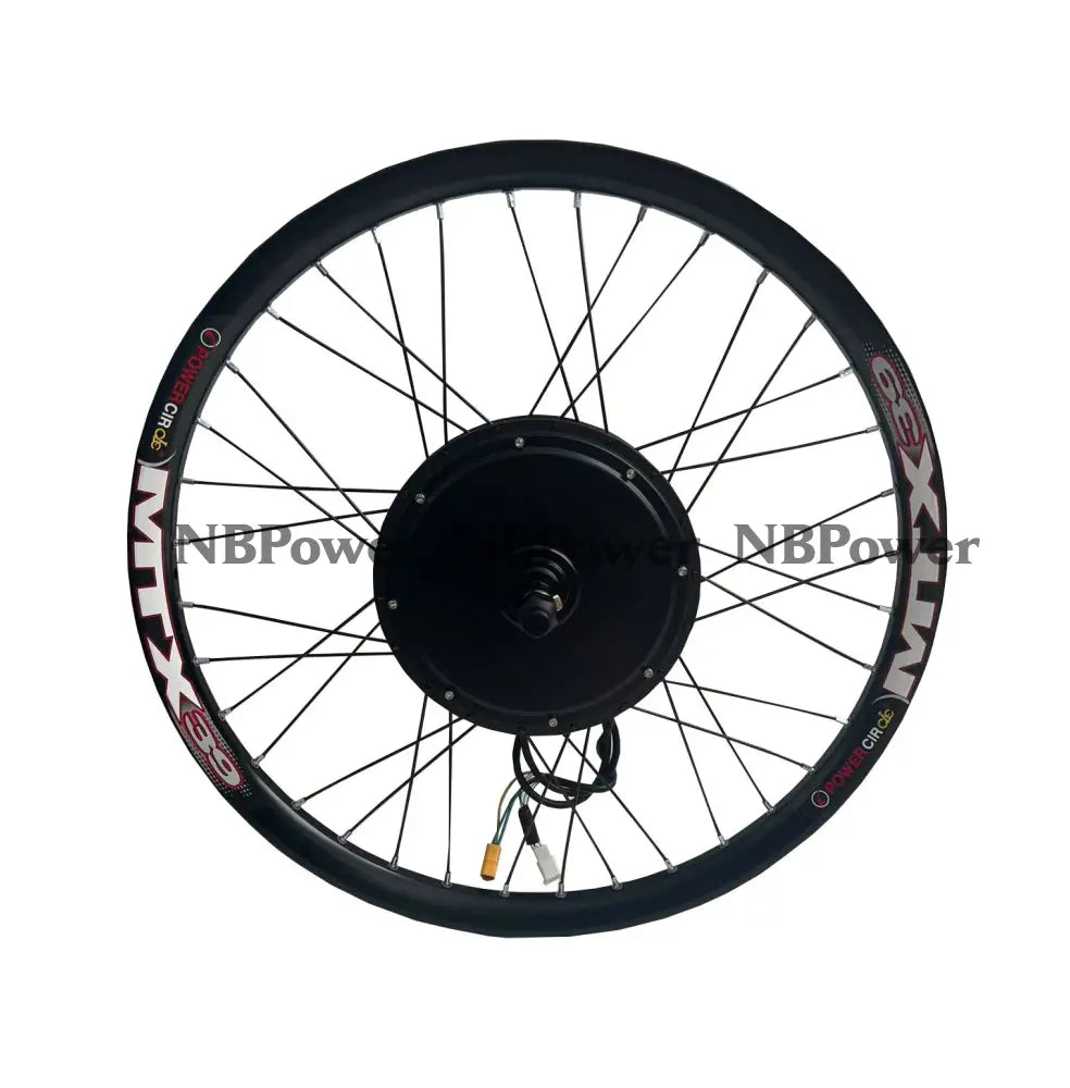 20/24/26/27.5/28/29/700C Rear wheel 135mm dropout 52V 2000W motorwheel with spokes