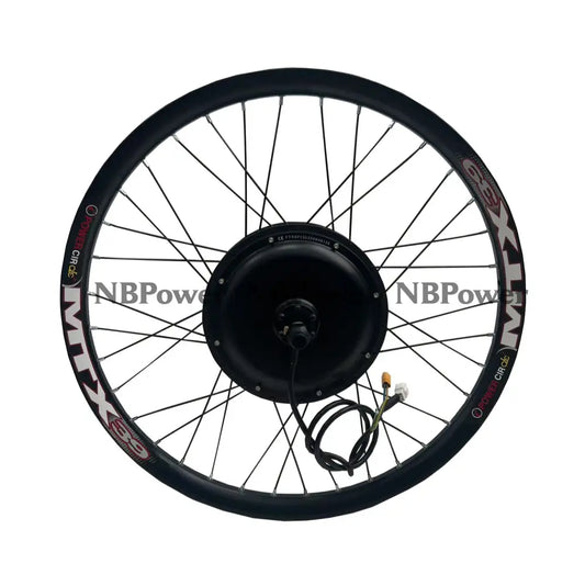 20/24/26/27.5/28/29/700C Rear wheel 135mm dropout 52V 2000W motorwheel with spokes