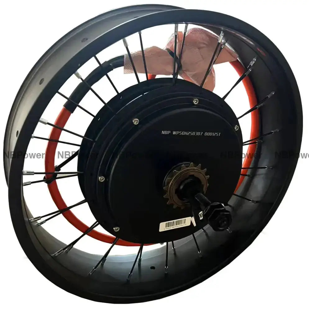 20*4.0 100mm width rim with QS 3T /3.5T/4T/5T 170mm dropout 5000W Fat motorwheel with single freewheel 5T Motor Wheel