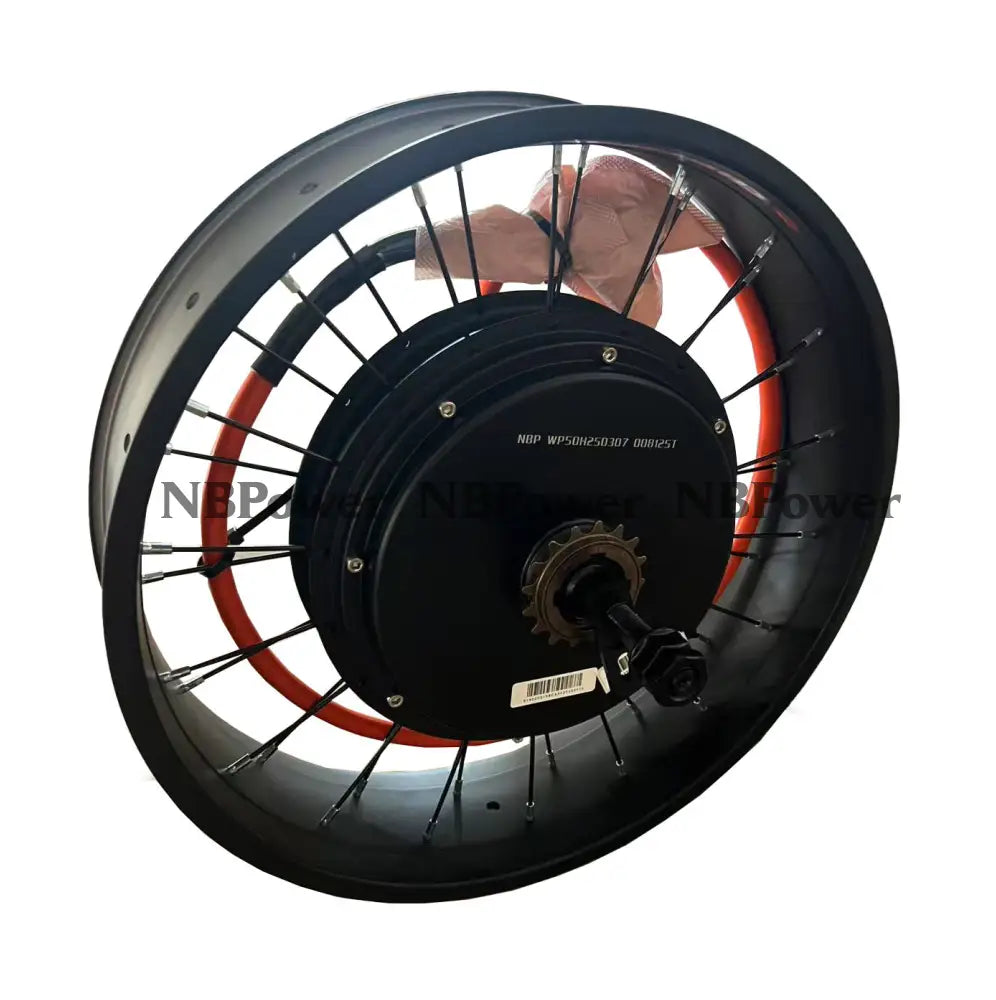 20*4.0 100mm width rim with QS 3T /3.5T/4T/5T 170mm dropout 5000W Fat motorwheel with single freewheel 5T Motor Wheel