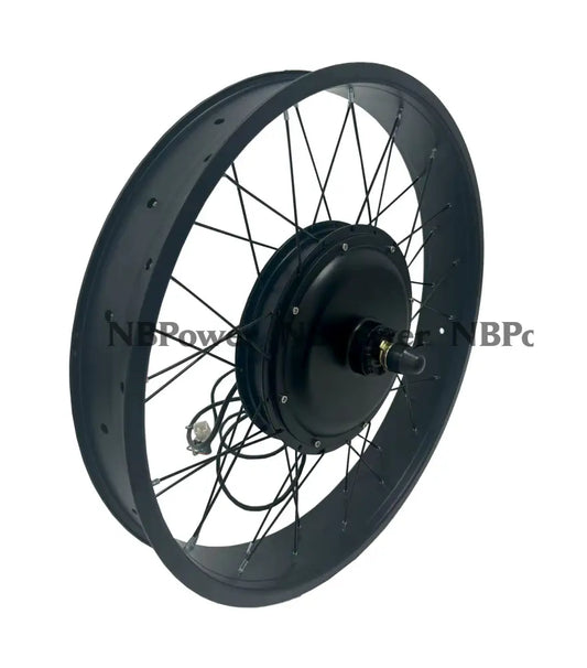 20*4.0 /24*4.0/26*4.0 Front 135mm dropout 48-72V 2000W Fat motorwheel with spokes,Front Fat motorwheel 24*4.0