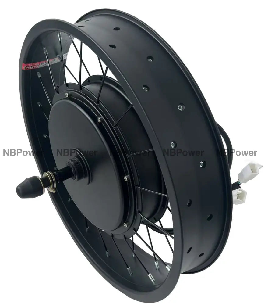 20*4.0 80/100mm width rim with rear 170mm dropout 72V 3000W Fat motorwheel with spokes 20inch 100mm width Fat rim