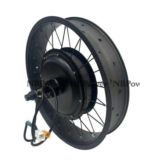 20*4.0 Rear 170-175mm dropout 48/52V/72V 2000W Fat motorwheel with spokes 52V