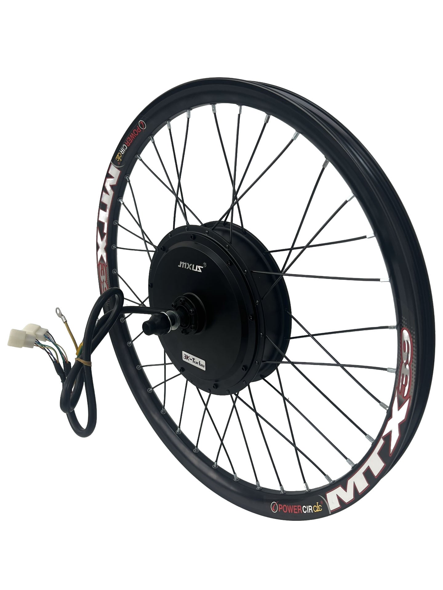 MXUS Smooth Drive 72v 3000w 3k Turbo Electric Bicycle Motor οΌ26/27.5/29" MXUS 3K-Turbo 3T 72V3000W 135-142mm Dropout Motorwheel with 1/7s Freewheel