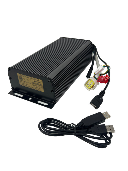Sabvoton SVMC7260/SVMC7280/SVMC72100/SVMC72150/SVMC72200 Programebla Akvorezista 1-4-Kabla Motorregilo-Kompleto, 60A/80A/100A/150A/200A kun UKC1 TFT-Ekrano kaj Bluetooth-APP-Regilo