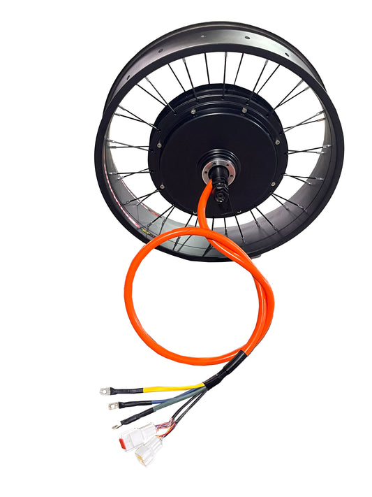 20*4.0/24*4.0/26*4.0 QS205 190mm Dropout 72V 5000W 50H V3 Electric Fat Bike Motor Wheel Conversion Kit Sabvoton 100A,UKC1+P Display,All Waterproof System, Available With 7-Speed Freewheel NBPower