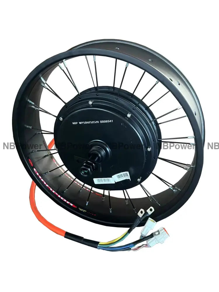 20x4.0 QS205 50H 190mm dropout 3T/3.5T/4T/5T 72V 5000w Fat Bike Brushless Hub Motor Wheel for Electric Bicycle Fat