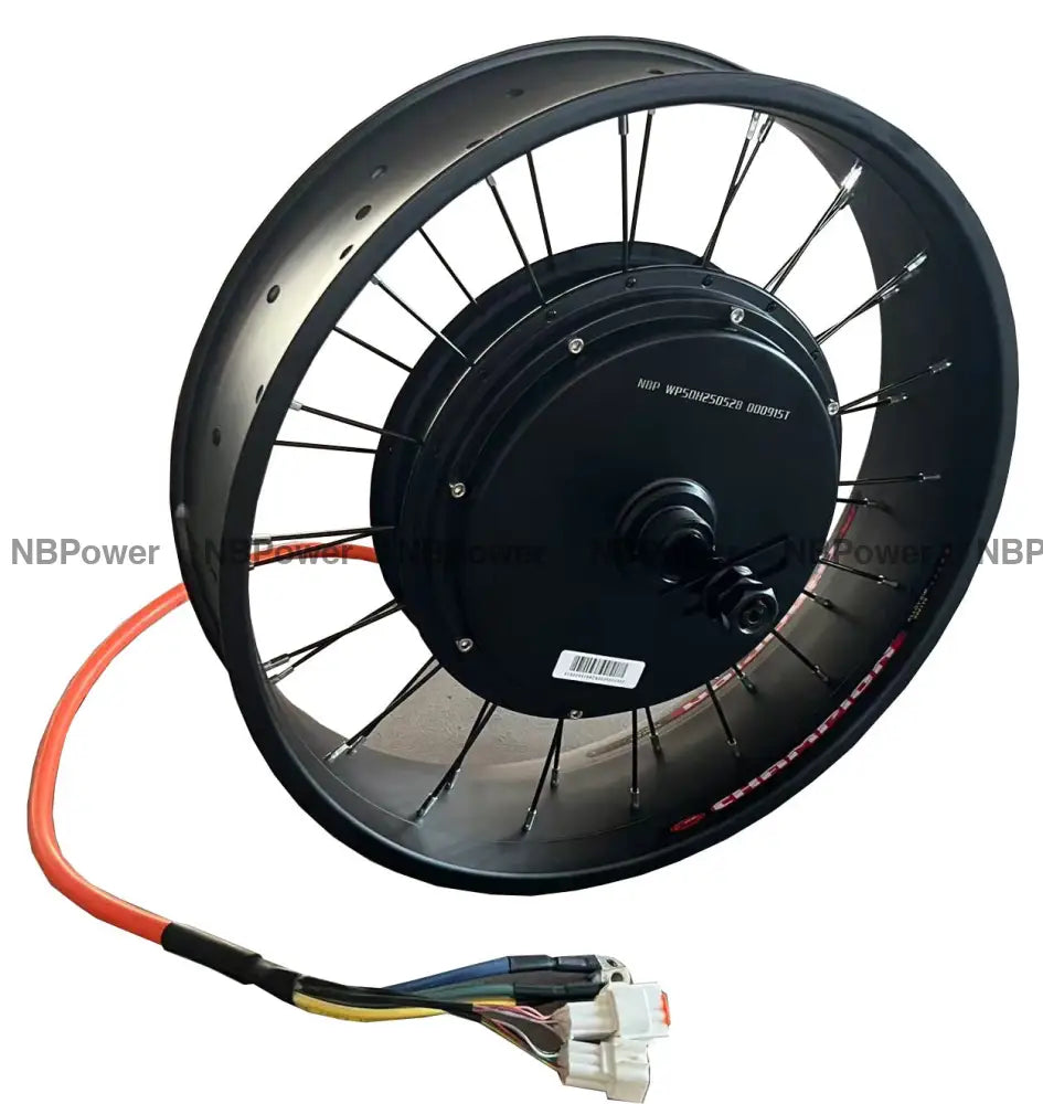 20x4.0 QS205 50H 190mm dropout 3T/3.5T/4T/5T 72V 5000w Fat Bike Brushless Hub Motor Wheel for Electric Bicycle Fat