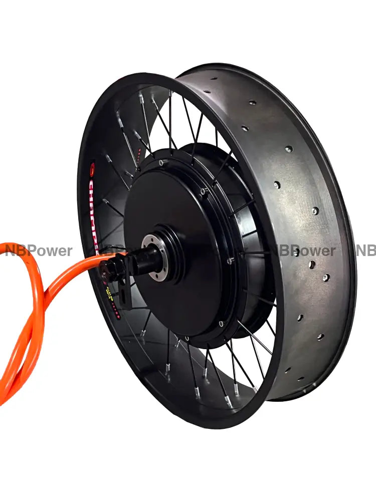 20x4.0 QS205 50H 190mm dropout 3T/3.5T/4T/5T 72V 5000w Fat Bike Brushless Hub Motor Wheel for Electric Bicycle Fat