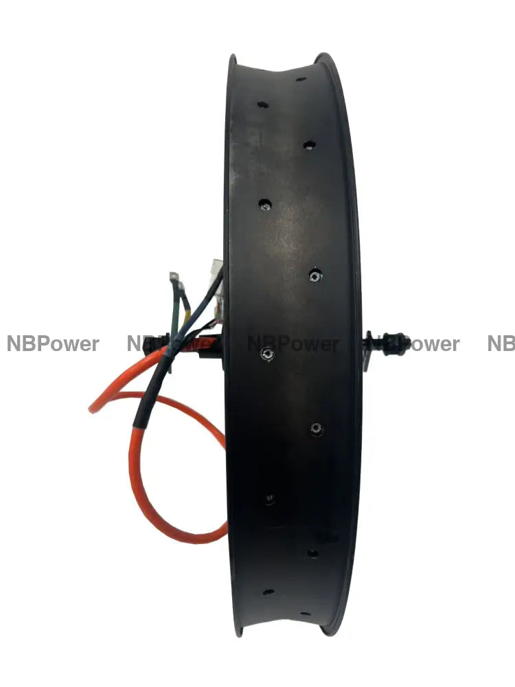 26*4.0 80mm width double rim with QS 3T /3.5T/4T/5T 170mm dropout 5000W Fat motorwheel with single freewheel