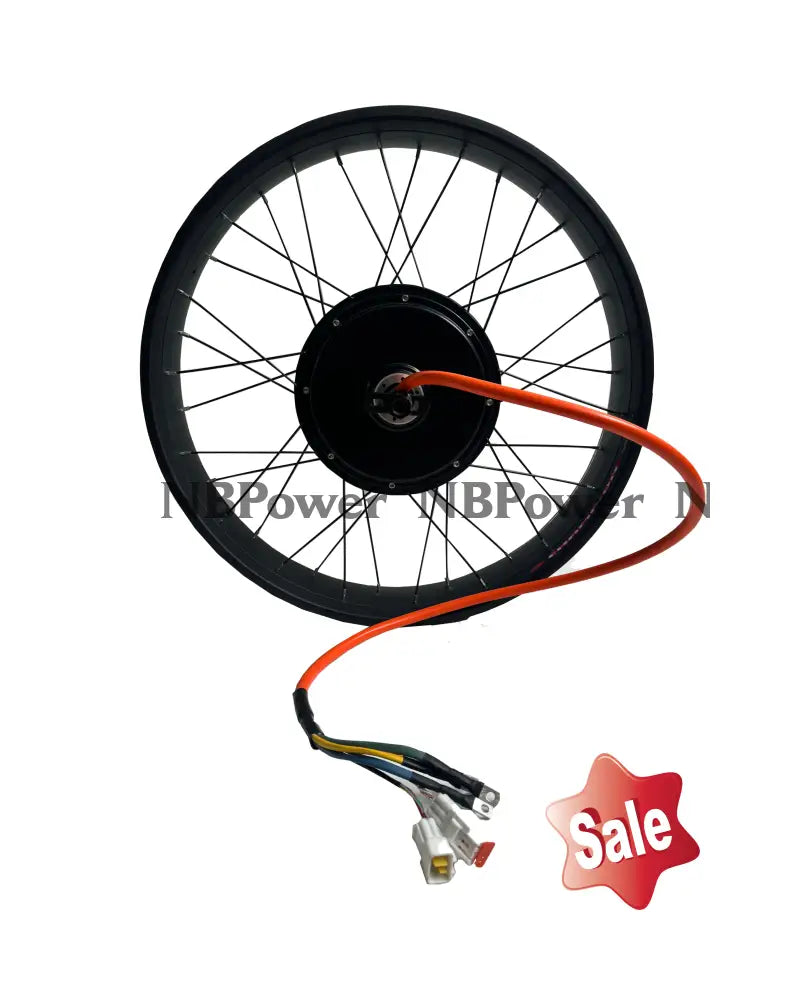 5000W Fat Bike Motor Wheel | 26x4.0 QS205 Electric Hub Motor 72V