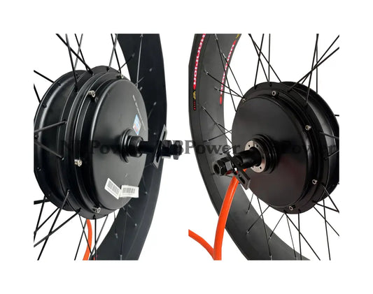 26x4.0 QS205 50H 190mm 72V 5000w Fat Bike Brushless Hub Motor Wheel for Electric Bicycle Fat Ebike 60-100kph