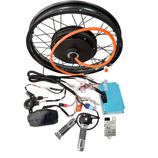 QS205 18*1.85inch 150mm Dropout 5000W 3T/3.5T/4T/5T Torque For Choose Hub Motor Wheel With FarDriver ND72450 , DKD Diplay E‑bike Conversion Kit QS Motor