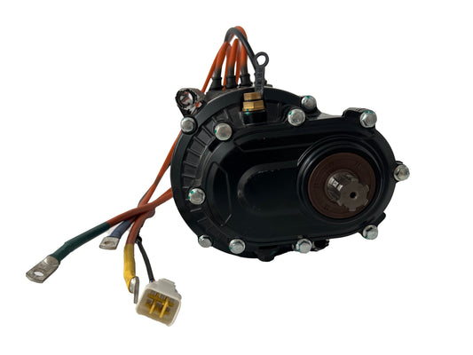 QS120 V3 2000W 60H 2KW Mid Drive Motor Kit 72V with FarDriver ND72360 Controller , DKD Display and Throttle for Electric Motorcycle Moped ATV NBPower