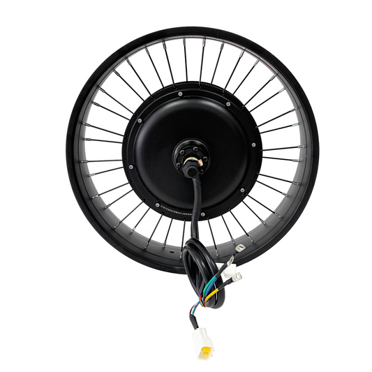 20x4.0 Fat Rim 190mm Dropout 3000W Ebike Hub Motor All Waterproof Kit, Hall‑Sensor Equipped | Sabvoton 80A V2 Controller, UKC1+P Color Display, Full Waterproof Wiring NBPower