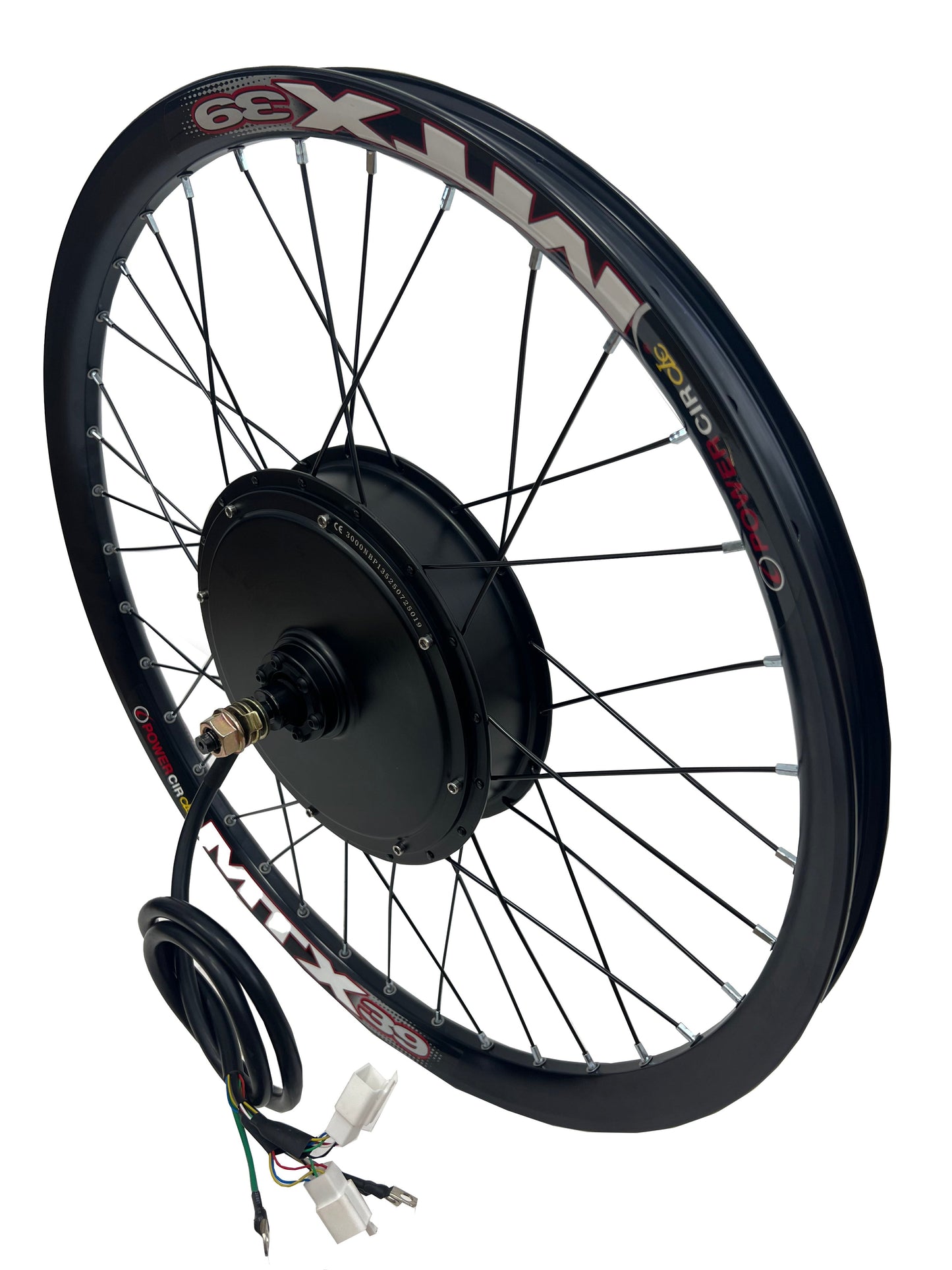 135mm dropout 3000W Motorwheel with single freewheel ; MTX rim with Rear 3000W Ebike kit with 80A dual mode controller ,UKC1 color display ,alarm lock ebike parts NBPower