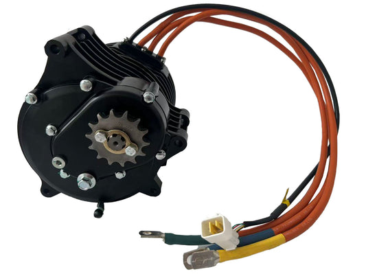 QS138-C 72V 3000W 70H Mid Drive Motor 428-14T with Fardriver ND72450 Controller ,DKD Display, Harness Wiring for Motorcycle Ebike Electric Bike QS Motor