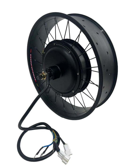 NBpower 20x4.0 190mm Dropout 72V 5000W 50H V3 Electric Fat Bike Motor Wheel Conversion Kit Sabvoton 100A,UKC1 Plus,All Waterproof System NBPower