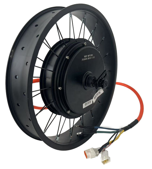 20*4.0/24*4.0/26*4.0 80mm/100mm Width Fat Rim Rear QS 5000W 150-155mm Dropout 72V Ebike kit +100A Sabvoton Controller+UKC1+P Color Dsiplay NBPower
