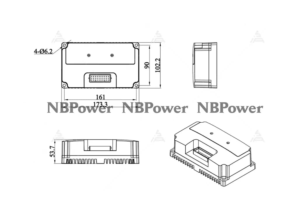 FarDriver Controller ND72260 High Power Electric Motorcycle Controller 260A BLDC Programmable with USB Cable for