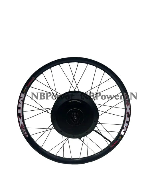 High Speed MXUS 72v 5000w 5k-turbo 3T Dual Hall 150mm Dropout Single Gear Electric Ebike Bicycle Hub Motor Wheel 26’’