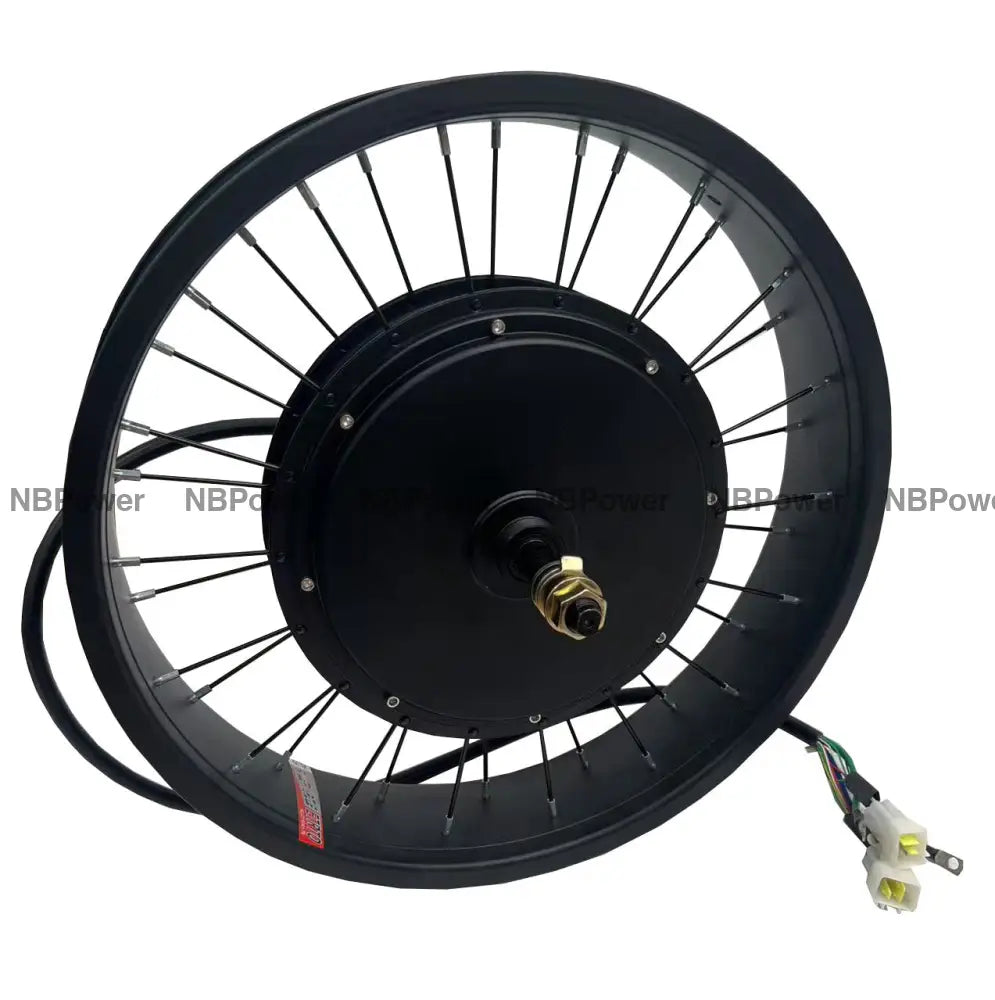 NBpower 20X4.0 190mm Dropout 72V 3000W Motor Wheel for Fat Bike Snow Bike