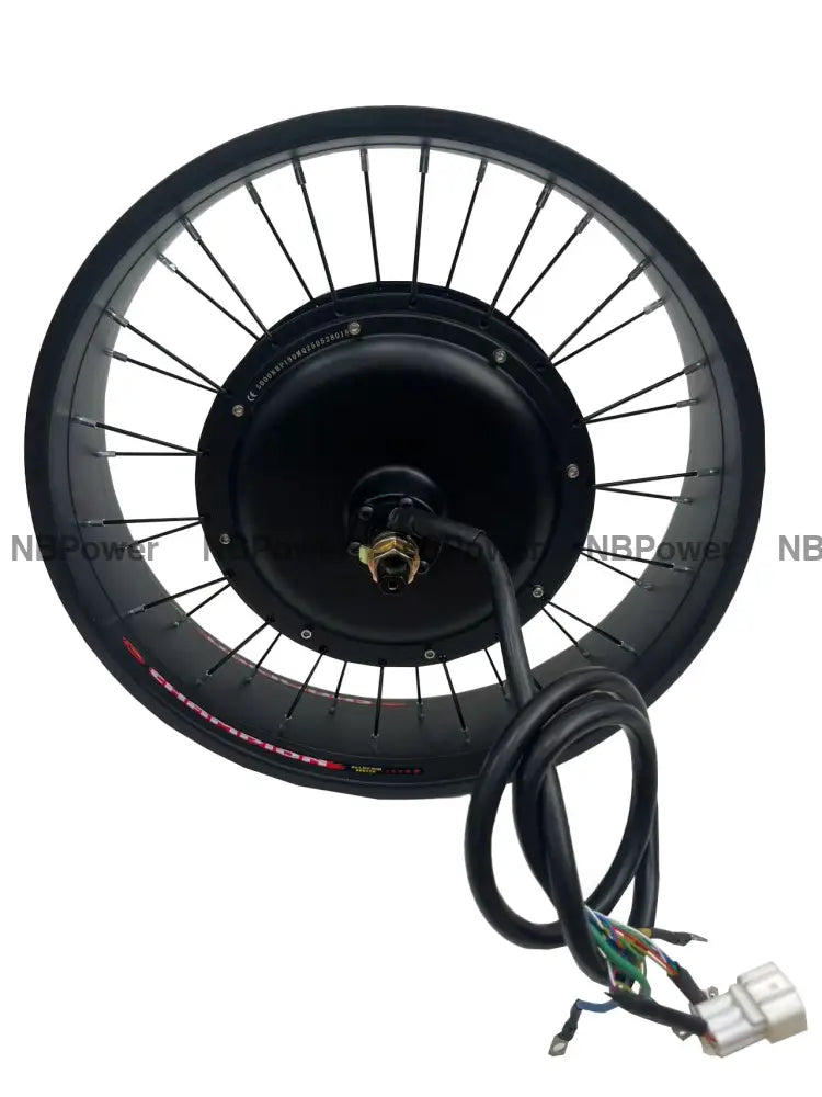 NBpower 20X4.0 190mm Dropout 72V 5000W Motor Wheel for Fat Bike Snow Bike