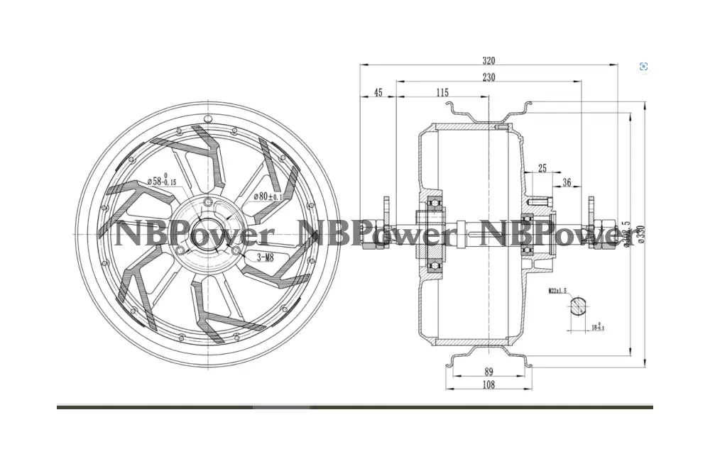 QS 10 kw Hub Motor Wiring Diagram pdf 10000 Watt Drive Kit Electric Bike Motors