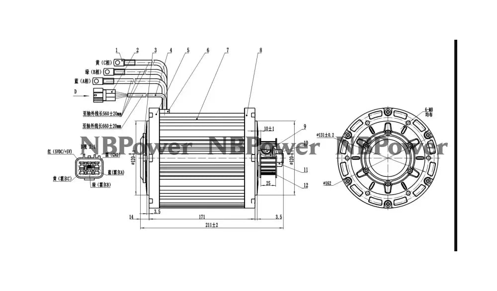 QS 138 90H 4000W PMSM Mid-Drive Train Motor For Electric Motorcycle Moped Vehicle Dirt Bike Motor