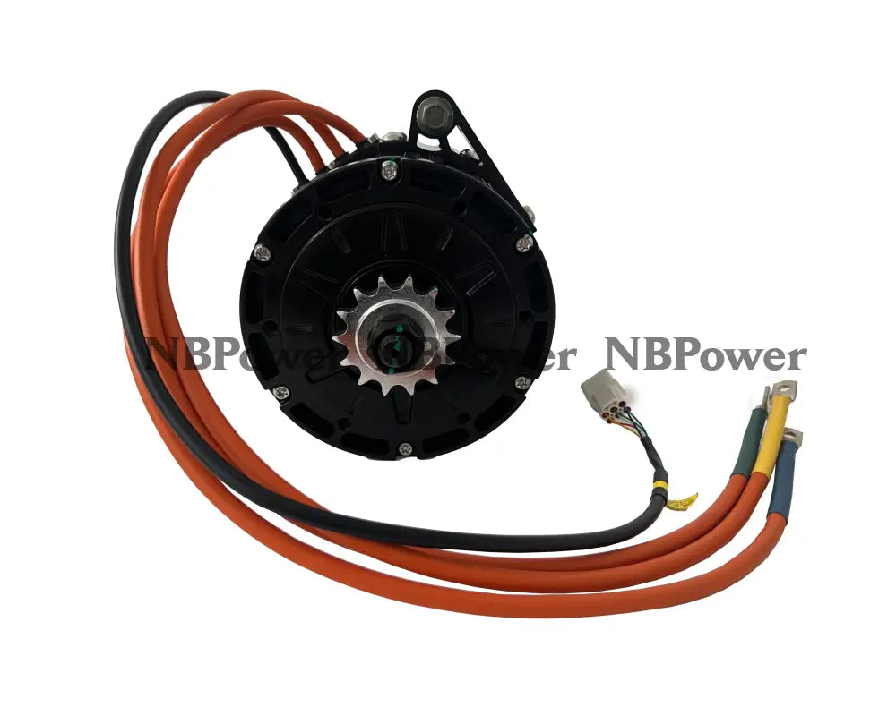QS Motor QS138 3000W 70H V1 Mid Drive Motor Electric Motor Spline Shaft with 428 14T Sprocket Electric Motor