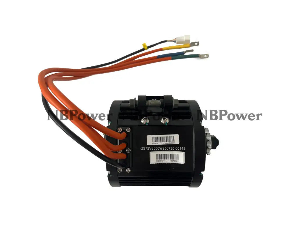 QS Motor QS138 3000W 70H V1 Mid Drive Motor Electric Motor Spline Shaft with 428 14T Sprocket Electric Motor