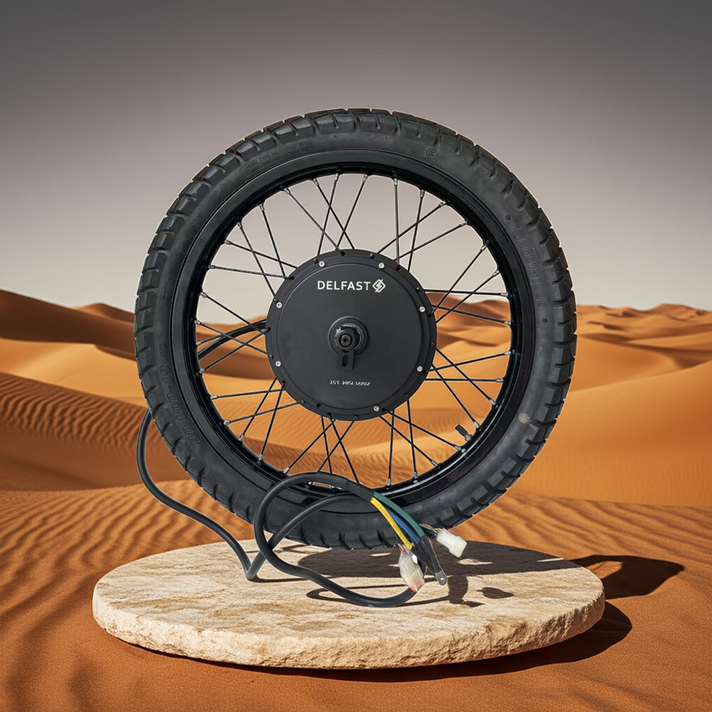 Promotion Price! 19*1.6 DELFAST QS205 5000W 3.5T 150mm Dropout Hub Motor Wheel Motorcycle Wheel with 80/100-19 Street Tire - NBPower