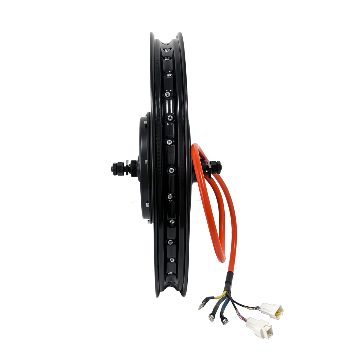 QS205 19*1.6inch Rear 150-155mm Dropout 72V 5000W Motorcycle Rim 3T/3.5T/4T/5T MotorWheel NBPower