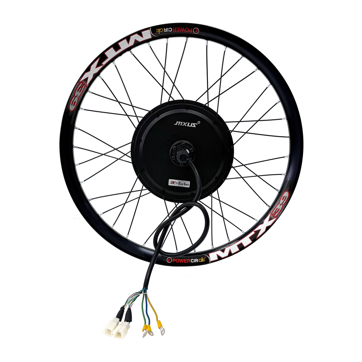 20inch/24inch/26inch/27.5inch/29inch MXUS 135/142mm Dropout 72V 3000W  Electric Bicycle Motorwheel, 3K-Turbo 3T / 4T / 5T  MotorWheel With Single/7 Speed Freewheel NBPower