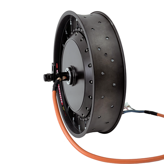 QS273 20*4.0/24*4.0/26*4.0  190mm Dropout 8000W 3T/3.5T/4T/5T Rear Hub Motor Wheel For E-bike QS Motor