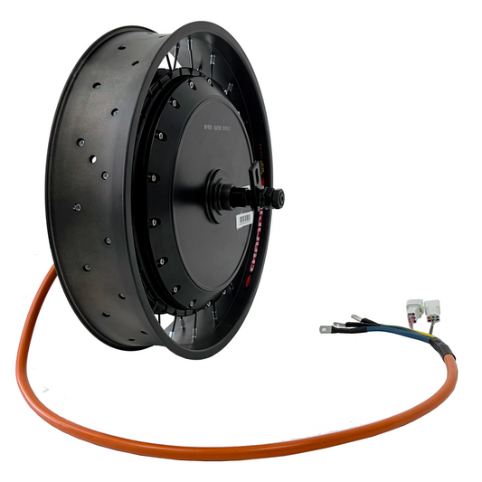QS273 20*4.0/24*4.0/26*4.0  190mm Dropout 8000W 3T/3.5T/4T/5T Rear Hub Motor Wheel For E-bike QS Motor