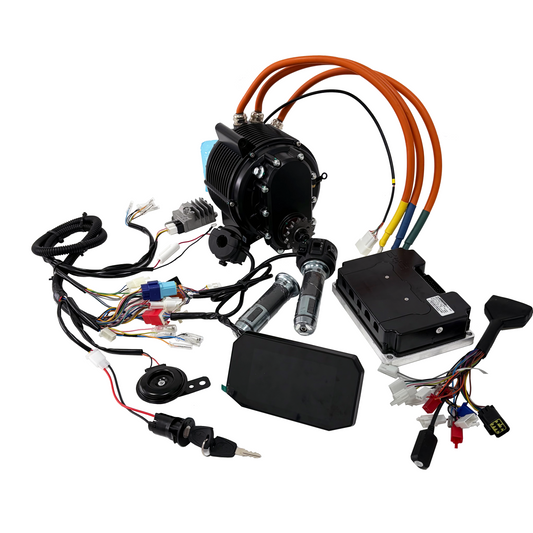 QS165 72V 50H 10000W Encoder Vision PMSM Mid Drive Motor,FarDriver ND961000B Controller,DKD Display Kit NBPower