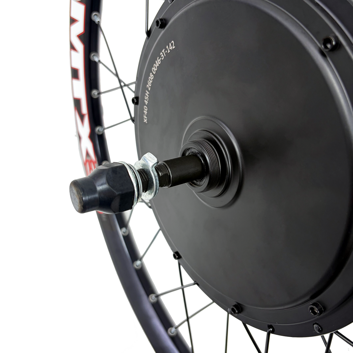20inch/24inch/26inch/27.5inch/29inch MXUS 135/142mm Dropout 72V 3000W  Electric Bicycle Motorwheel, 3K-Turbo 3T / 4T / 5T  MotorWheel With Single/7 Speed Freewheel NBPower