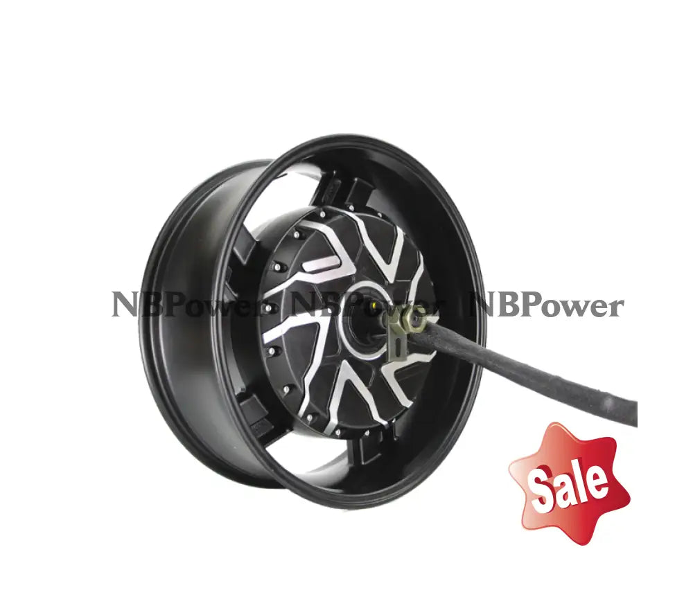 10kw Motorcycle Hub Motor 17inch with Six Phase Wires for 140KPH Motor