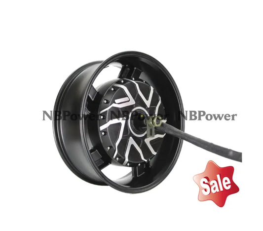 10kw Motorcycle Hub Motor 17inch with Six Phase Wires for 140KPH Motor