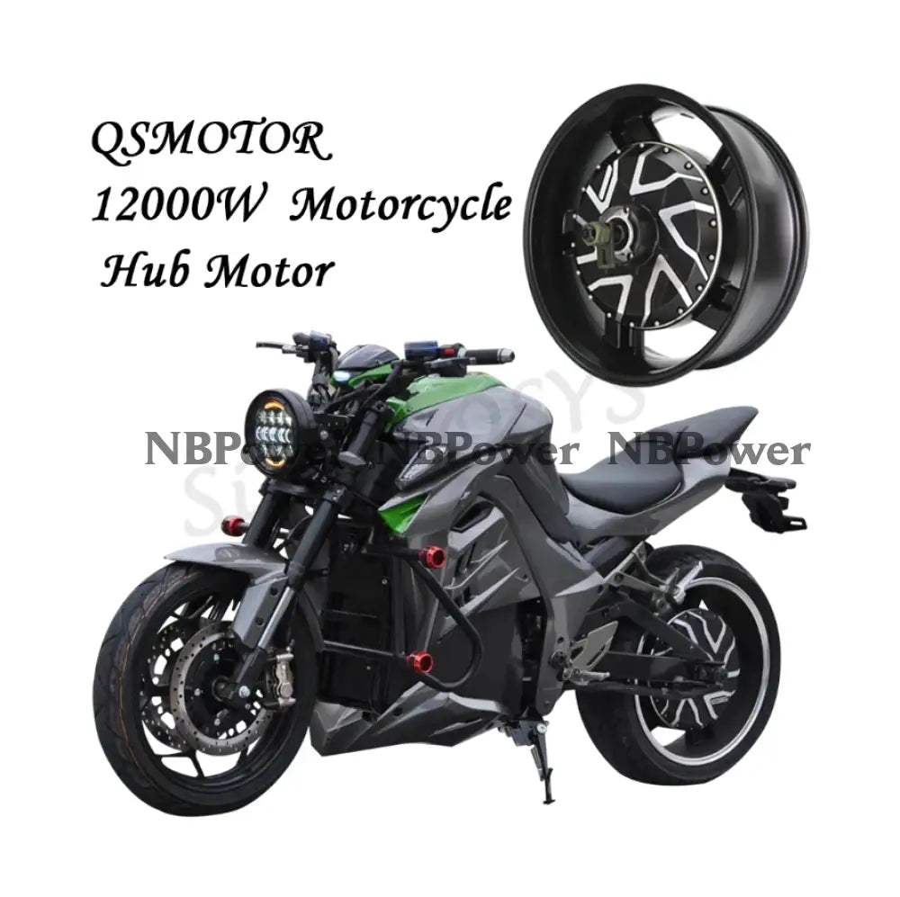 10kw Motorcycle Hub Motor 17inch with Six Phase Wires for 140KPH Motor