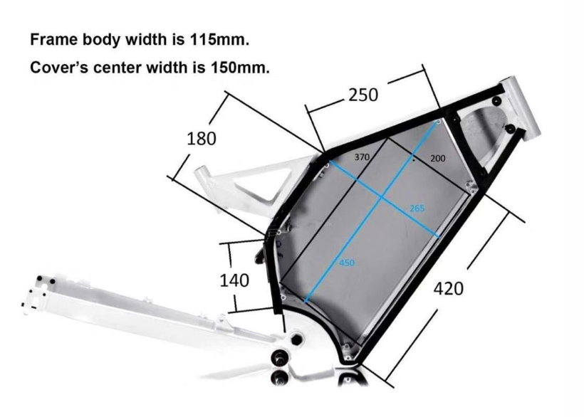 High Quality Electric Carbon Enduro Bike Frame From Factory,Enduro Electric Bicycle Frame 3000W 5000W 8000W Electric Mountain Bike Fat Bike Frame