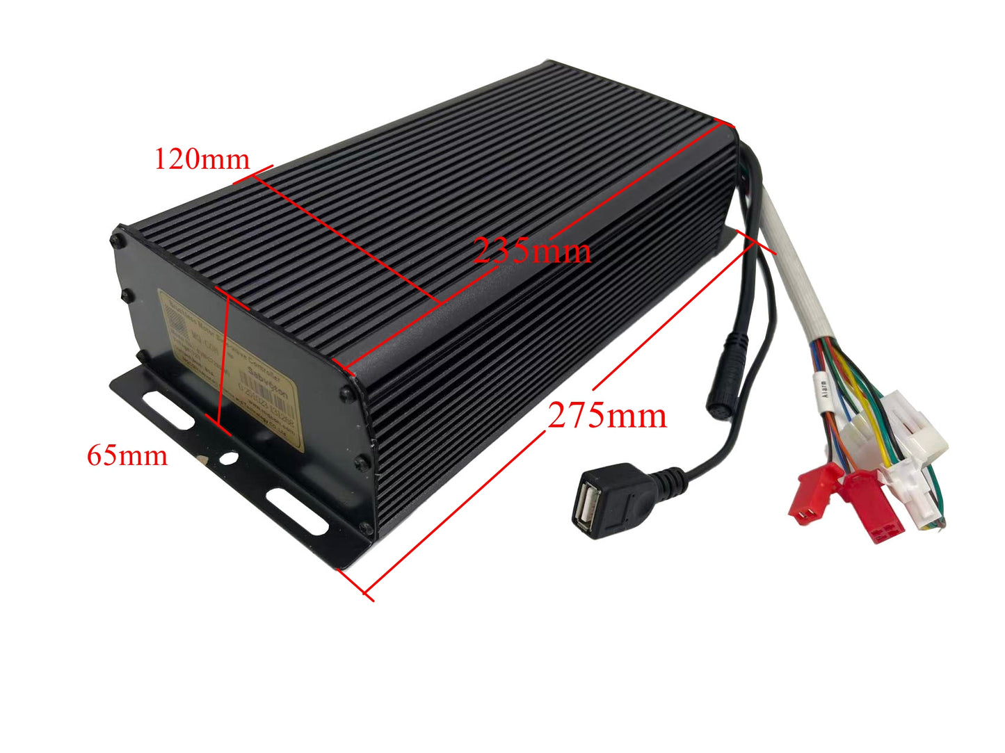 Llanta de 20/24/26*4.0 para neumáticos anchos con puntera trasera de 170-175 mm, motor de 5000 W + controlador Sabvoton de 100 A; pantalla a color UKC1, acelerador de puño con llave y kit de piezas con conectores impermeables