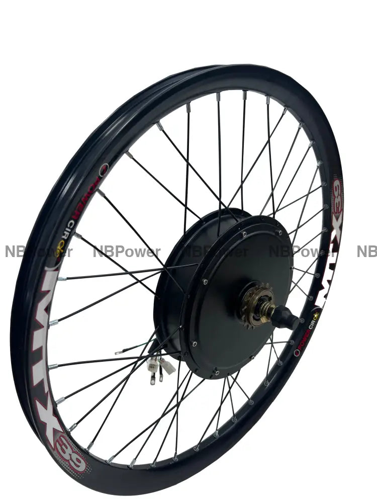 135mm dropout 3000W motorwheel with single freewheel,24inch/26inch/27.5inch/29inch MTX rim 3000W motorwheel with spokes