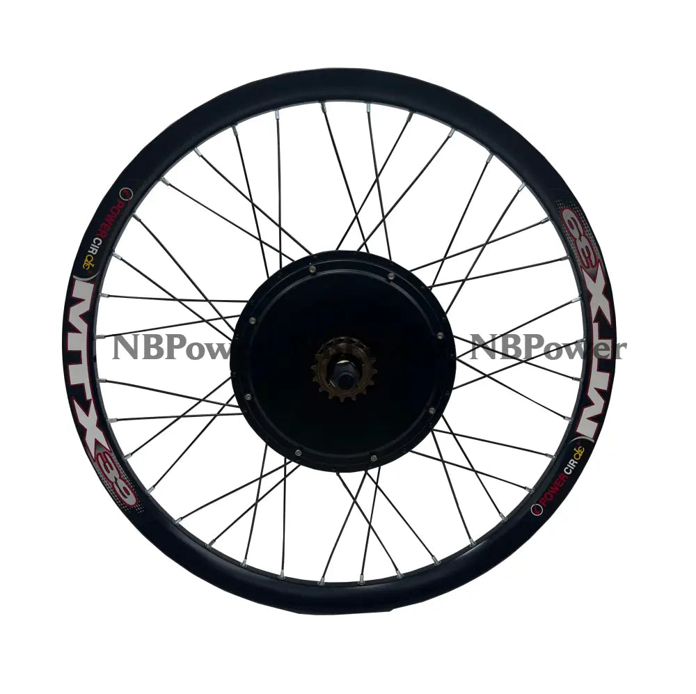 135mm dropout 3000W motorwheel with single freewheel,24inch/26inch/27.5inch/29inch MTX rim 3000W motorwheel with spokes